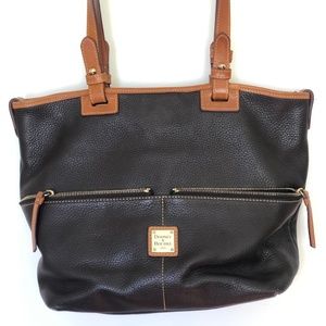 Dooney & Bourke Pebble Leather Bucket Shoulder Bag